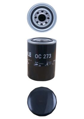 MAHLE Oliefilter oc273 Påskruet 122mm 1-12UNF for OPEL FORD VAUXHALL ISUZU NISSAN