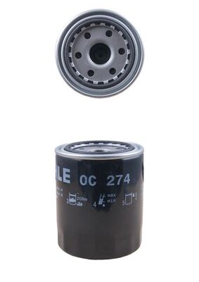 MAHLE Oliefilter oc274 Påskruet 127mm M26x1,5-6H for TOYOTA KIA FORD MAZDA MITSUBISHI PROTON