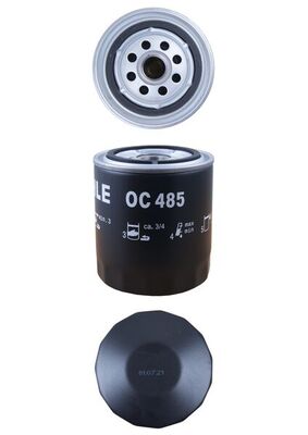 MAHLE Oliefilter oc485 Påskruet 112mm 3/4-16UNF-2B for CUPRA