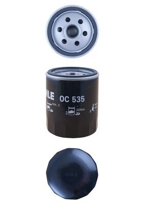 MAHLE Oliefilter oc535 Påskruet 94mm M20x1.5-6H for FORD