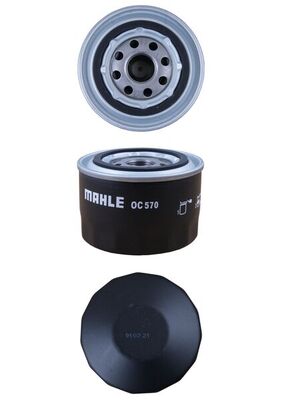 KNECHT Oliefilter oc570 Påskruet 78mm M22x1,5 for IVECO FIAT