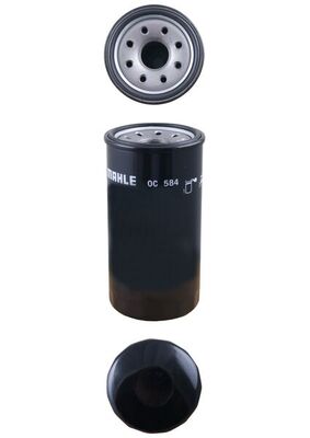 MAHLE Oliefilter oc584 Påskruet 160mm M26x1,5 for OPEL VAUXHALL ISUZU