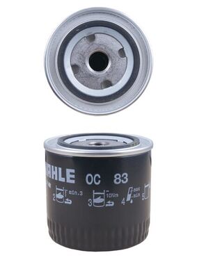 MAHLE Oliefilter oc83 Påskruet 104mm 3/4-16UNF-2B for FORD CHRYSLER STEYR GENERAL MOTORS RENAULT MWM RENAULT TRUCKS MAYBACH