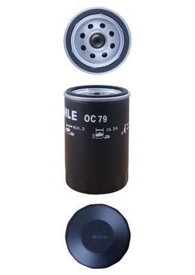 MAHLE Oliefilter oc79 Påskruet 120mm 3/4-16UNF-2B for OPEL FORD GMC CUPRA VAUXHALL
