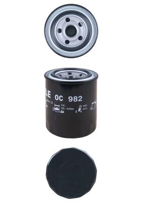 KNECHT Oliefilter oc982 Påskruet 102mm M20x1,5 for SUBARU