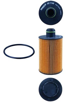 MAHLE Oliefilter ox1145d Filterindsats diameter_mm_200|Diameter [mm]|66 height_mm_209|Højde [mm]|125 inner_diameter_2_mm_996|Indvendig diameter 2 [m