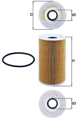MAHLE Oliefilter ox1281d Filterindsats diameter_mm_200|Diameter [mm]|65 height_mm_209|Højde [mm]|113 inner_diameter_2_mm_996|Indvendig diameter 2 [m