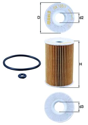MAHLE Oliefilter ox1351d Filterindsats diameter_mm_200|Diameter [mm]|53 height_mm_209|Højde [mm]|78 inner_diameter_2_mm_996|Indvendig diameter 2 [mm