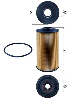 MAHLE Oliefilter ox1521d Filterindsats diameter_mm_200|Diameter [mm]|83 height_mm_209|Højde [mm]|160 inner_diameter_2_mm_996|Indvendig diameter 2 [m