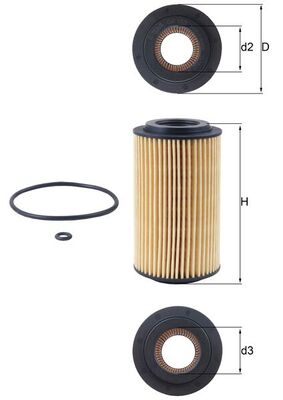 KNECHT Oliefilter ox153d1 Filterindsats diameter_mm_200|Diameter [mm]|64,3 height_mm_209|Højde [mm]|115 inner_diameter_2_mm_996|Indvendig diameter 2 [