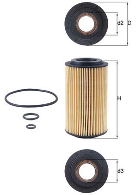 KNECHT Oliefilter ox153d3 Filterindsats diameter_mm_200|Diameter [mm]|64,3 height_mm_209|Højde [mm]|115 inner_diameter_2_mm_996|Indvendig diameter 2 [