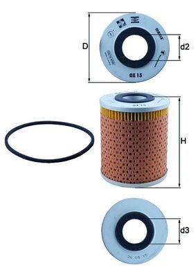 MAHLE Oliefilter ox15d Filterindsats diameter_mm_200|Diameter [mm]|92 height_mm_209|Højde [mm]|115 inner_diameter_2_mm_996|Indvendig diameter 2 [mm]|3