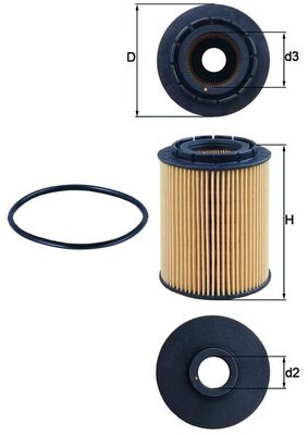 MAHLE Oliefilter ox160d Filterindsats diameter_mm_200|Diameter [mm]|83 height_mm_209|Højde [mm]|110 inner_diameter_2_mm_996|Indvendig diameter 2 [mm