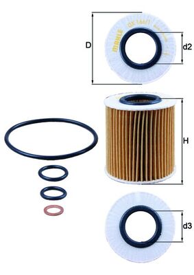 MAHLE Oliefilter ox1661d Filterindsats diameter_mm_200|Diameter [mm]|72,5 height_mm_209|Højde [mm]|79 inner_diameter_2_mm_996|Indvendig diameter 2 [mm