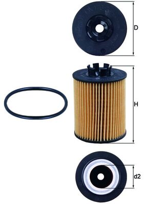 MAHLE Oliefilter ox1732d Filterindsats diameter_mm_200|Diameter [mm]|62,2 height_mm_209|Højde [mm]|87 inner_diameter_2_mm_996|Indvendig diameter 2 [mm