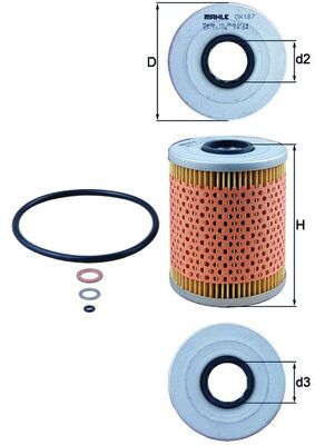 MAHLE Oliefilter ox187d Filterindsats diameter_mm_200|Diameter [mm]|82 height_mm_209|Højde [mm]|110 inner_diameter_2_mm_996|Indvendig diameter 2 [mm
