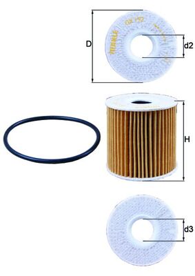 KNECHT Oliefilter ox192d Filterindsats diameter_mm_200|Diameter [mm]|72 height_mm_209|Højde [mm]|75 inner_diameter_2_mm_996|Indvendig diameter 2 [mm