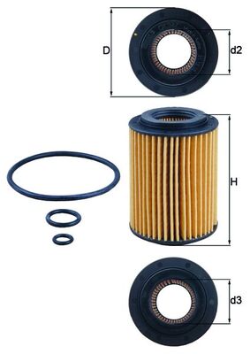 MAHLE Oliefilter ox347d Filterindsats diameter_mm_200|Diameter [mm]|64,2 height_mm_209|Højde [mm]|94 inner_diameter_2_mm_996|Indvendig diameter 2 [mm]