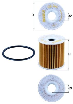 MAHLE Oliefilter ox346d Filterindsats diameter_mm_200|Diameter [mm]|53 height_mm_209|Højde [mm]|55 inner_diameter_2_mm_996|Indvendig diameter 2 [mm]