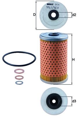 MAHLE Oliefilter ox34d Filterindsats diameter_mm_200|Diameter [mm]|59 height_mm_209|Højde [mm]|106 inner_diameter_2_mm_996|Indvendig diameter 2 [mm]