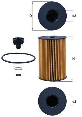 MAHLE Oliefilter ox3537d Filterindsats diameter_mm_200|Diameter [mm]|75,2 height_mm_209|Højde [mm]|110 inner_diameter_2_mm_996|Indvendig diameter 2 [m