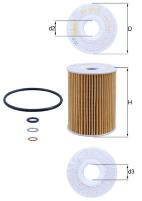 MAHLE Oliefilter ox3553d Filterindsats diameter_mm_200|Diameter [mm]|65 height_mm_209|Højde [mm]|83 inner_diameter_2_mm_996|Indvendig diameter 2 [mm