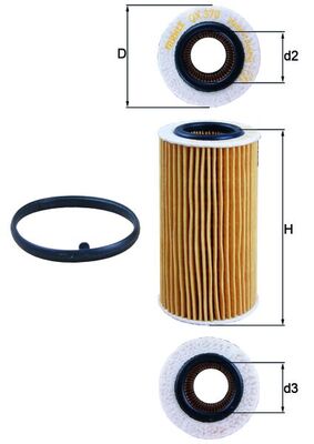 MAHLE Oliefilter ox370d1 Filterindsats diameter_mm_200|Diameter [mm]|63,5 height_mm_209|Højde [mm]|125 inner_diameter_2_mm_996|Indvendig diameter 2 [m