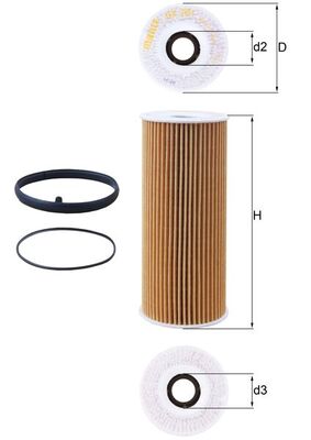 MAHLE Oliefilter ox381d Filterindsats diameter_mm_200|Diameter [mm]|65 height_mm_209|Højde [mm]|155 inner_diameter_2_mm_996|Indvendig diameter 2 [mm