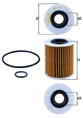 MAHLE Oliefilter ox413d1 Filterindsats diameter_mm_200|Diameter [mm]|68,8 height_mm_209|Højde [mm]|82 inner_diameter_2_mm_996|Indvendig diameter 2 [mm