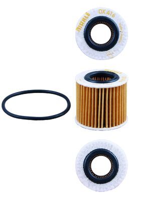 MAHLE Oliefilter ox416d1 Filterindsats diameter_mm_200|Diameter [mm]|59,8 height_mm_209|Højde [mm]|57 inner_diameter_2_mm_996|Indvendig diameter 2 [mm