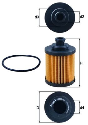 MAHLE Oliefilter ox418d Filterindsats diameter_mm_200|Diameter [mm]|67 height_mm_209|Højde [mm]|100 inner_diameter_2_mm_996|Indvendig diameter 2 [mm