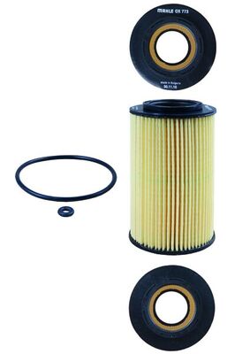 MAHLE Oliefilter ox773d Filterindsats diameter_mm_200|Diameter [mm]|73,5 diameter_mm_200|Diameter [mm]|74 height_mm_209|Højde [mm]|131 height_mm_209