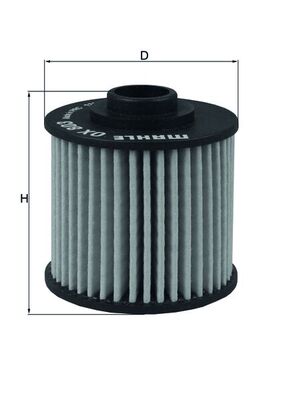 MAHLE Oliefilter ox803 Filterindsats diameter_mm_200|Diameter [mm]|55 height_mm_209|Højde [mm]|60 inner_diameter_2_mm_996|Indvendig diameter 2 [mm]|16