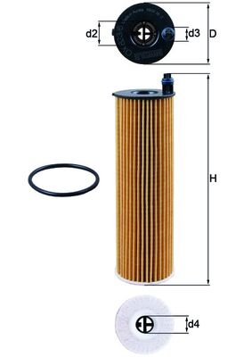 MAHLE Oliefilter ox8236d Filterindsats diameter_mm_200|Diameter [mm]|53 height_mm_209|Højde [mm]|190 inner_diameter_2_mm_996|Indvendig diameter 2 [m