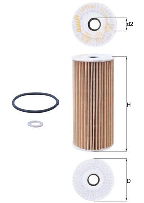 MAHLE Oliefilter ox1048d Filterindsats diameter_mm_200|Diameter [mm]|53 height_mm_209|Højde [mm]|116 inner_diameter_2_mm_996|Indvendig diameter 2 [mm]