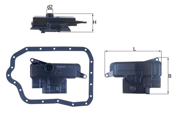 MAHLE Hydraulikfilter, automatisk gearkasse hx234d for TOYOTA LEXUS
