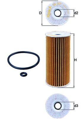 MAHLE Oliefilter ox201d Filterindsats diameter_mm_200|Diameter [mm]|53 height_mm_209|Højde [mm]|116 inner_diameter_2_mm_996|Indvendig diameter 2 [mm