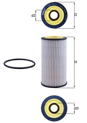 MAHLE Oliefilter ox1311d Filterindsats diameter_mm_200|Diameter [mm]|64 height_mm_209|Højde [mm]|123 inner_diameter_2_mm_996|Indvendig diameter 2 [mm]