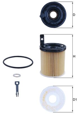 MAHLE Oliefilter ox1121d Filterindsats diameter_mm_200|Diameter [mm]|66 height_mm_209|Højde [mm]|70 inner_diameter_2_mm_996|Indvendig diameter 2 [mm]|