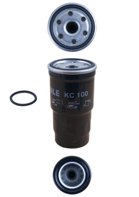 KNECHT Brændstof-filter kc100d Påskruet 123mm 3/4-16UNF-2B for PEUGEOT TOYOTA ISUZU MAZDA