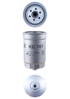 MAHLE Brændstof-filter kc101 Påskruet 143,5mm M16x1,5 for KIA
