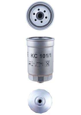 MAHLE Brændstof-filter kc1011 Påskruet 143,5mm M16x1,5 for KIA