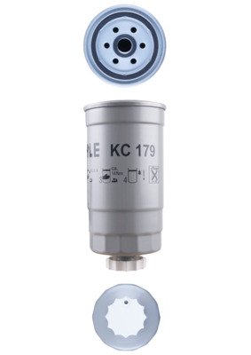 KNECHT Brændstof-filter kc179 Påskruet 176mm M16x1,5 for FIAT KIA