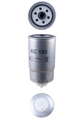 KNECHT Brændstof-filter kc195 Påskruet 170mm M16x1,5 for PEUGEOT FIAT LANCIA LDV PIAGGIO VM