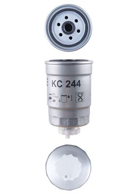 KNECHT Brændstof-filter kc244 Påskruet 141mm M16x1,5 for CADILLAC