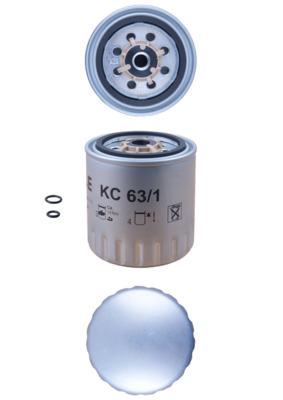 MAHLE Brændstof-filter kc631d Påskruet 100mm M12x1,5 for PEUGEOT FORD MERCEDES-BENZ GENERAL MOTORS DAEWOO SSANGYONG