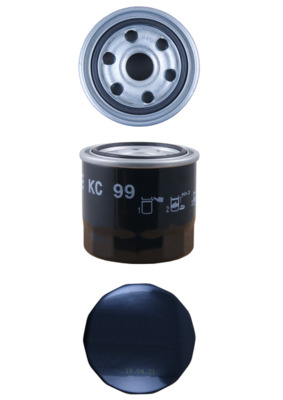 MAHLE Brændstof-filter kc99 Påskruet 73,6mm M20x1,5 for FIAT DAIHATSU TOYOTA