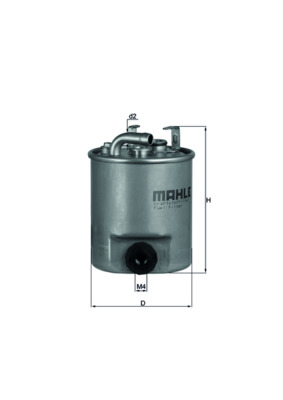 MAHLE Brændstof-filter kl195 Lednings 121mm for CHRYSLER MERCEDES-BENZ