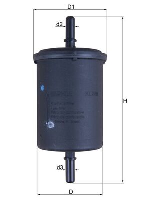 KNECHT Brændstof-filter kl248 Lednings 142mm for PEUGEOT VAUXHALL OPEL LANCIA DS RENAULT CITROËN/PEUGEOT SMART