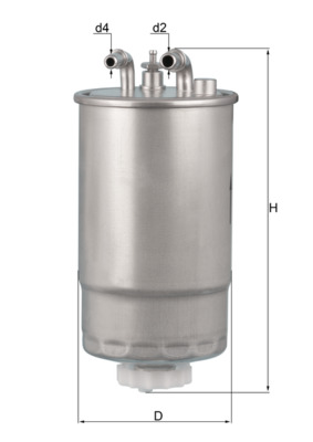 KNECHT Brændstof-filter kl568 Lednings 193mm for OPEL GENERAL MOTORS